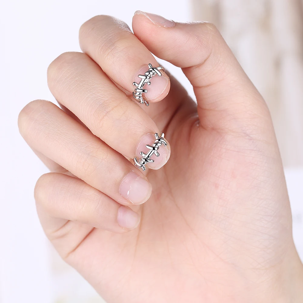

YH-ZL 925 Sterling Silver Circle Hoop Earrings for Women Men Punk Trendy Party Accessories Fashion Jewelry Gift