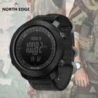 Смарт-часы North Edge мужские с спидометром, спортивные часы, походные с высотомером, барометром, компасом, фитнес-трекером, цифровые носимые часы