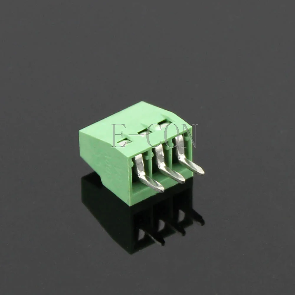 5 шт. 3 полюса/3 Pin 2 54 мм 0 1 ''PCB Универсальный винтовой клеммный блок разъем |