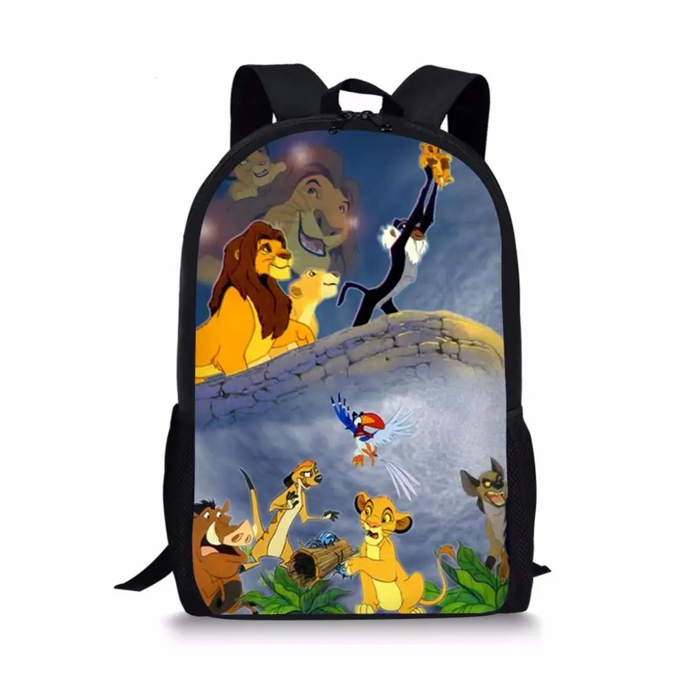 HaoYun Fashion Children's Backpack The Lion King Prints Pattern Girls School Book-Bags Women's Multi-functional Travel Backpacks