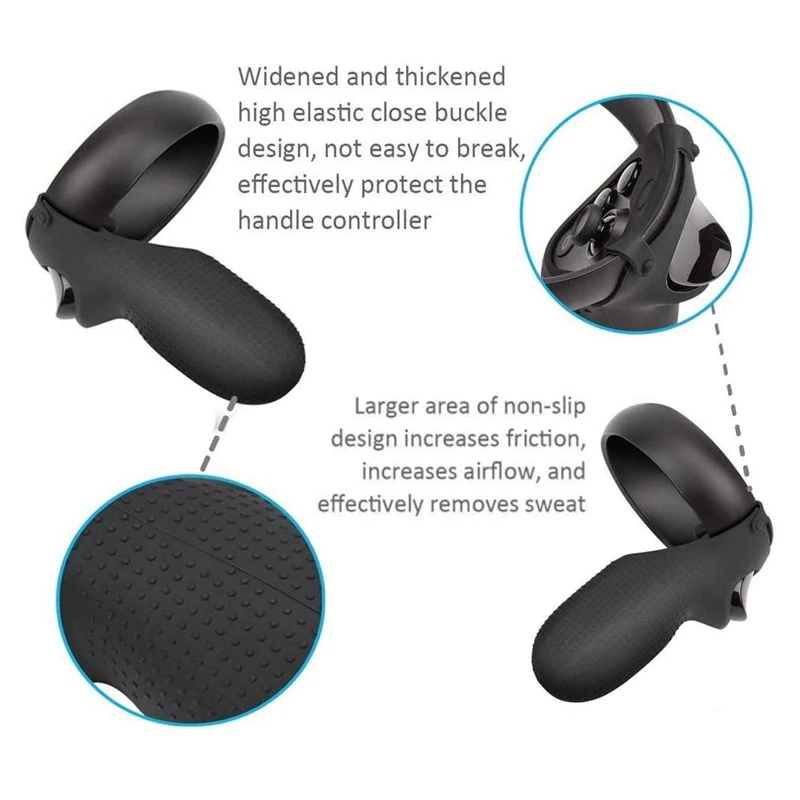 Крышка ручки контроллера с ремешком на запястье + крышка большого пальца для Oculus