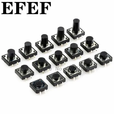 Панель PCB 12x12 мм мгновенный тактильный такт Мини кнопочный переключатель DIP 4pin