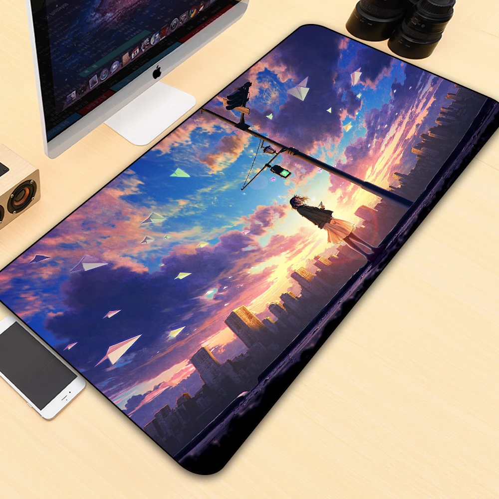 

GuJiaDuo Best Selling Anime Landscape Mouse Pad Laptop PC Gamer Desktop Gaming Accessories Keyboard Carpet Gaming Mouse Pad Desk
