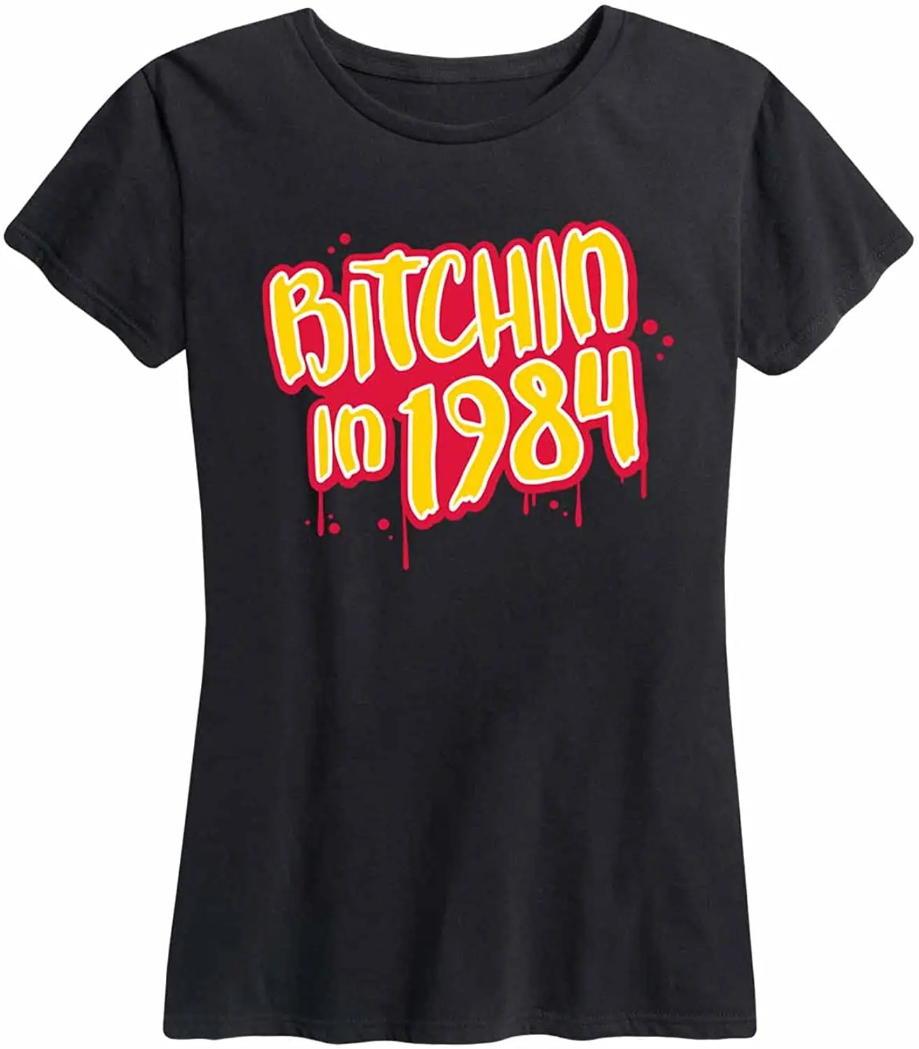 

Bitchin в 1984-стиль, женское платье, с коротким рукавом, футболка с рисунком, Новое поступление, модная летняя футболка 2020 Дышащие все хлопковая ф...