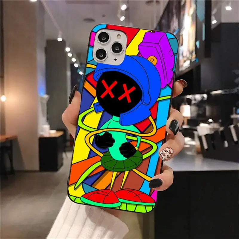 Чехол-накладка для iPhone 11 pro XS MAX 8 7 6 6S Plus X 5S SE 2020 XR с изображением Марвина черного