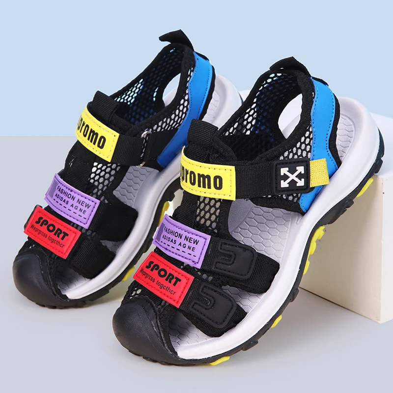 

New Fashion Summer Girls Shoes Closed Toe Non-slip Girl Sandals Comfort Princess Shoes Wear To Seaside Vacation Beach Sandals