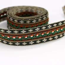 5yards/lot diy for dog callor backpack shoulder guitar camera strap webbing national jacquard ribbon costume woven trim lace