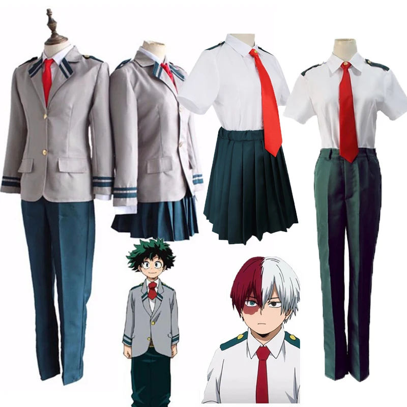 Boku No Hero Academia AsuiTsuyu Yaoyorozu Momo School Uniform My Academy OCHACO URARAKA Midoriya Izuku Cosplay Costume |