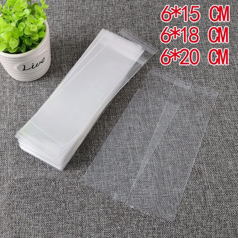 100 шт. прозрачная пластиковая самоклеящаяся сумка маленькая миниатюрная