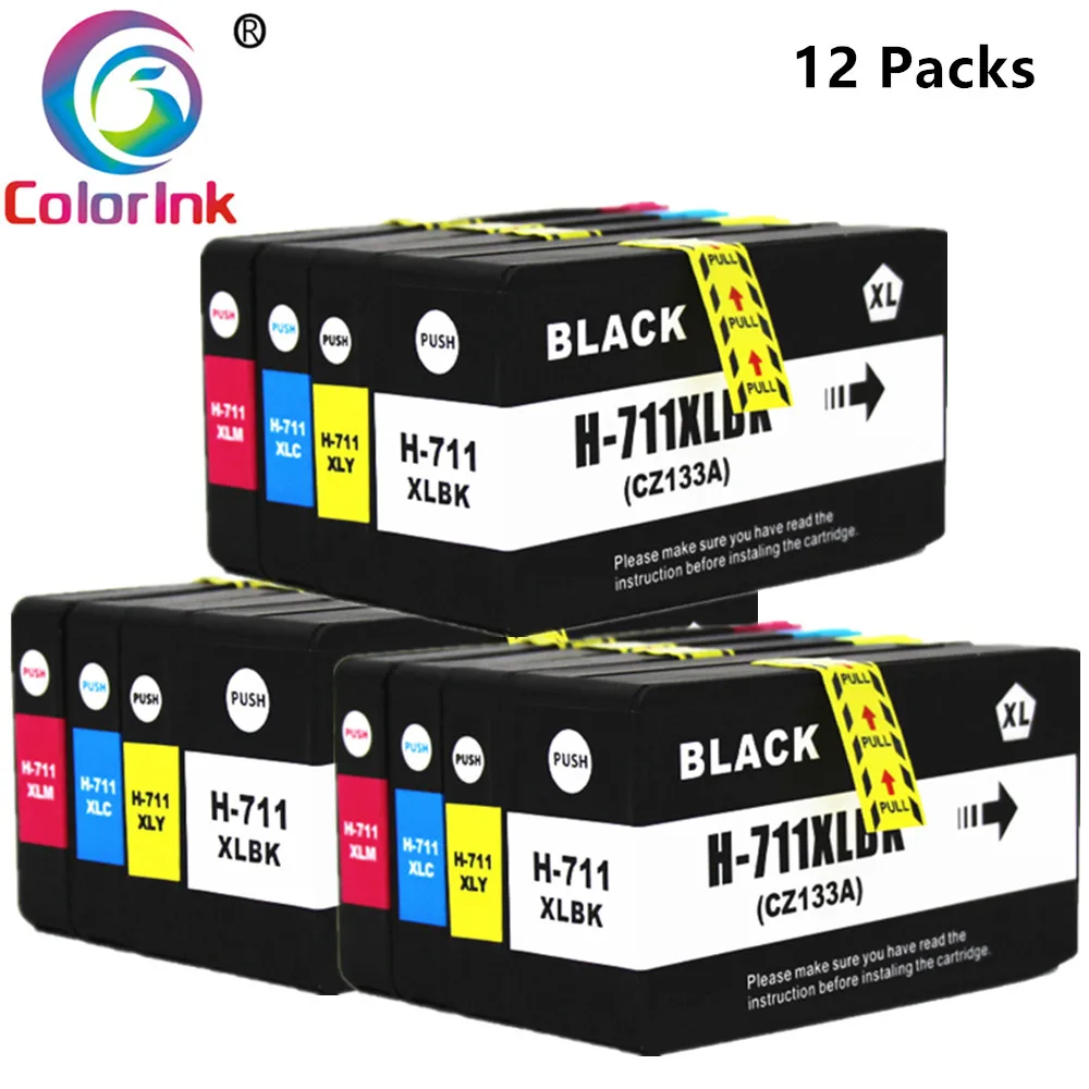Цвет чернил 711 XL 711XL фотосессия для принтера HP711 HP711XL Designjet T120 24/T120 610/T520 24/T520 36/T520