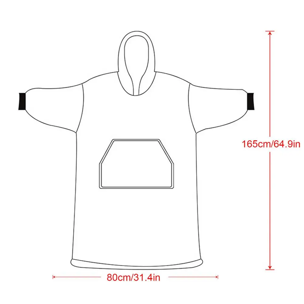 

Lazy Blanket Sweater Hooded Casual Home Wear Lazy TV Blanket Ladies Winter Casual Warm Clothing Loose Home Wear