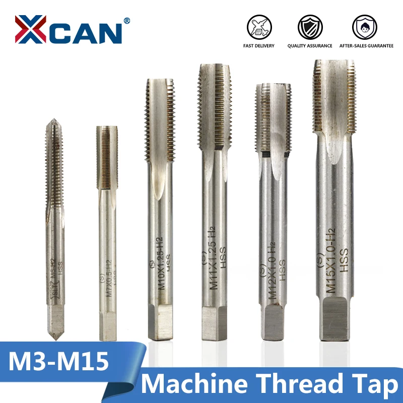 XCAN 1 шт. M3/M4/M5/M6/M8/M10/M12/M14|Метчик с резьбой| |