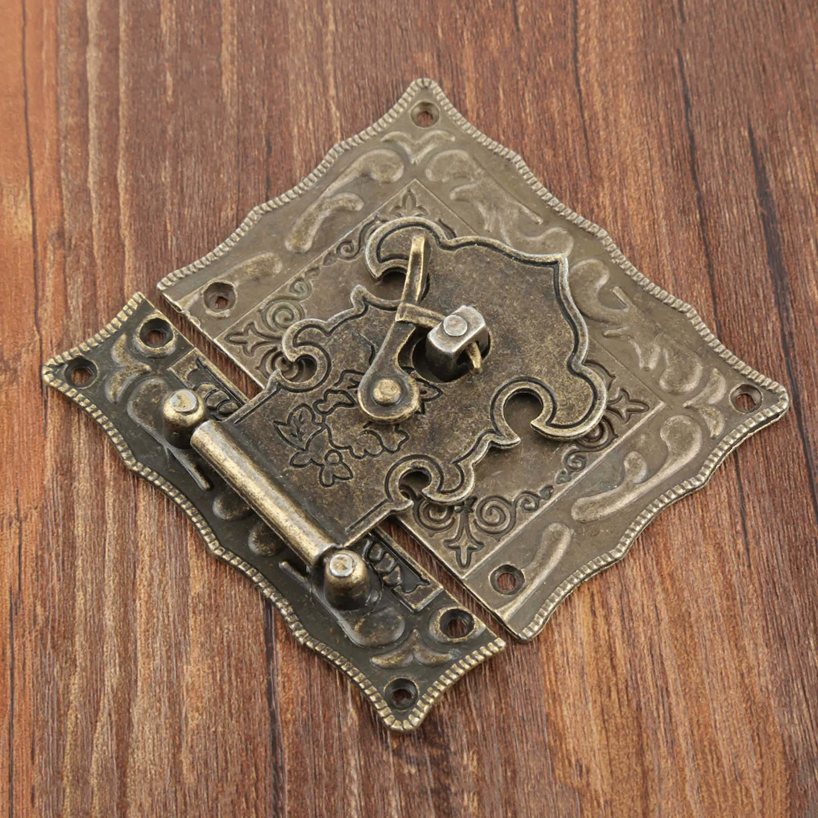 1 шт. Античная бронзовая бижутерия деревянный крючок для ящика защелки ящиков