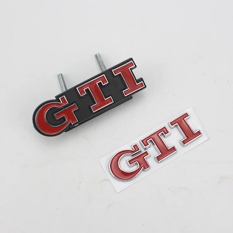 Для Volkswagen Polo, Golf 6 7 GTI Автомобильный логотип Volkswagen GTI наклейки на бампер крутой багажник стандартные автомобильные Логотипы