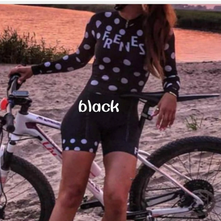 2020 женский длинный Триатлон Skinsuit наборы Одежда для велоспорта Conjunto Feminino Ciclismo