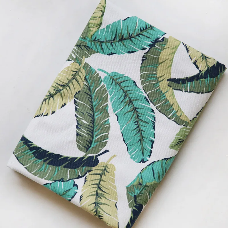 Хлопчатобумажная ткань с банановыми листьями тканевая подушка для дивана