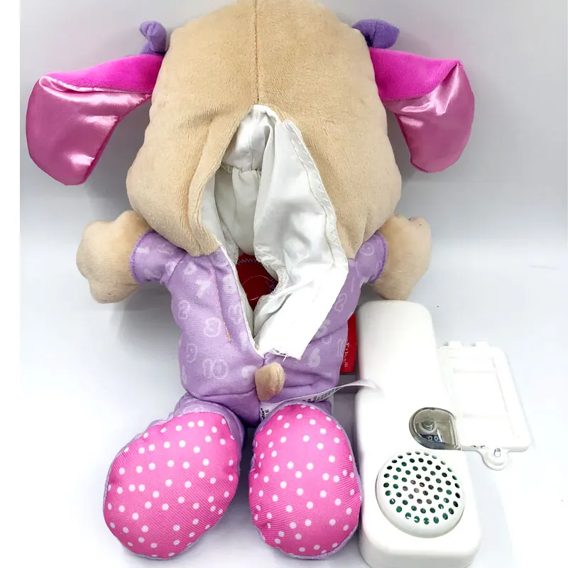 23 см милая девочка розовый щенок в пении говорящая собака музыкальная плюшевая