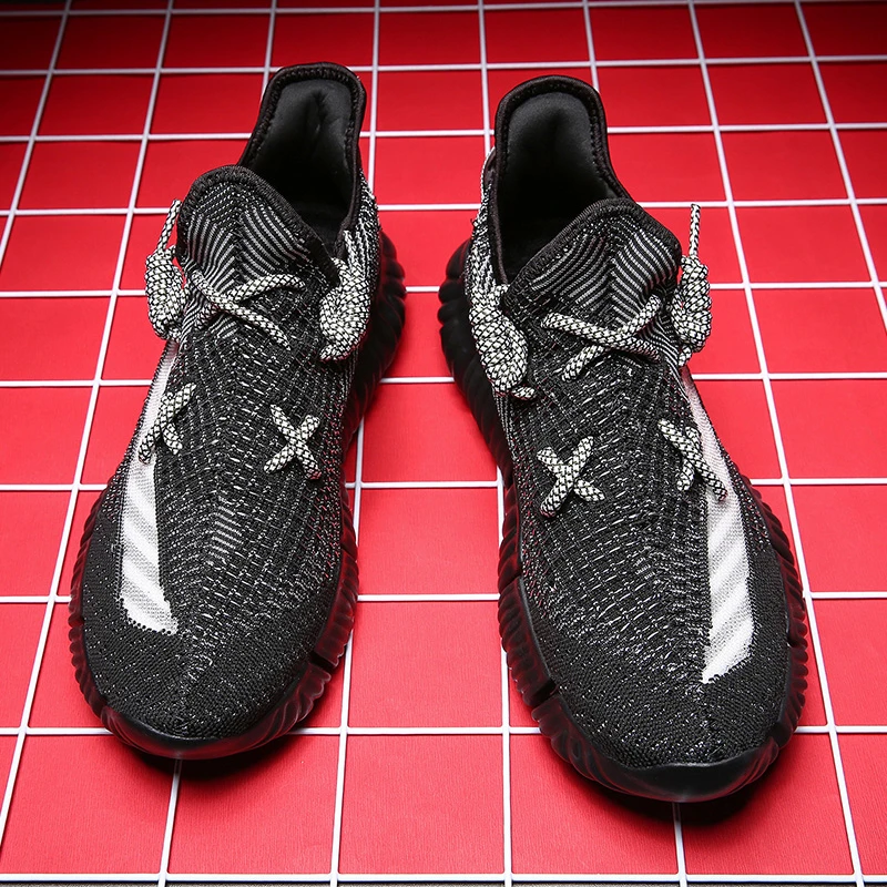 

Men Running Shoes Breathable Casual Male Sneakers Mesh Trainers Lace-up Flat Shoes 39-44 Tenis Masculino Adulto Outdoor