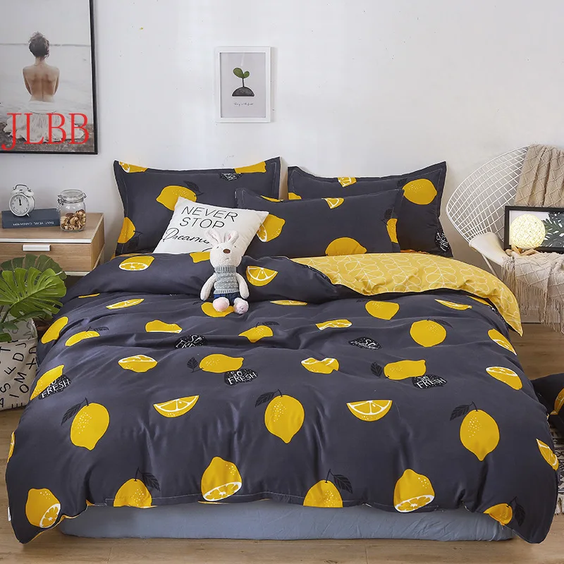 

Sejms Sunflower Simple Style Home Textile Sanding Quilt Cover Soft Skin-Friendly Oversized Four-Piece Bedding