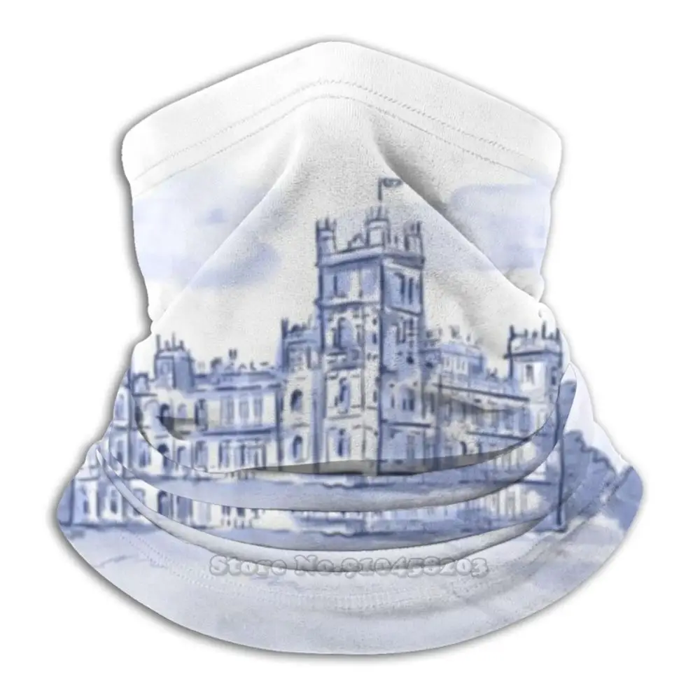 

Downton Abbey Inspired Toile Bandana Scarf Mask Scarfs Neck Warmer Headwear