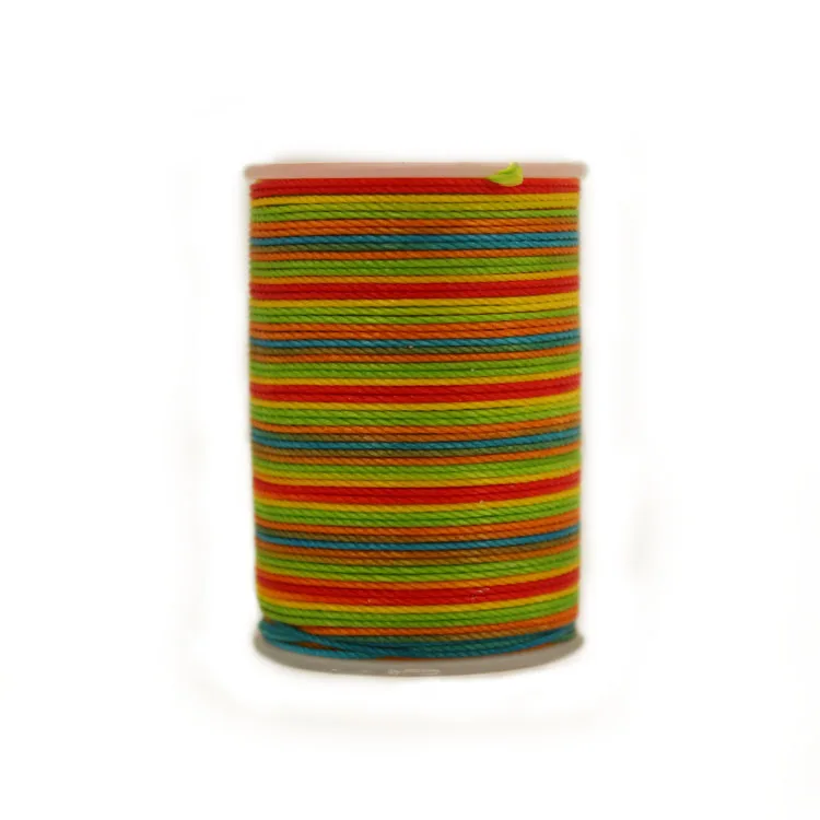 S063 colorful Распродажа DIY диаметр 0,55 мм кожаная круглая Вощеная швейная нить ручная прошитая полиэфирная круглая Вощеная цветная нить 40 цветов - Цвет: S063 colorful