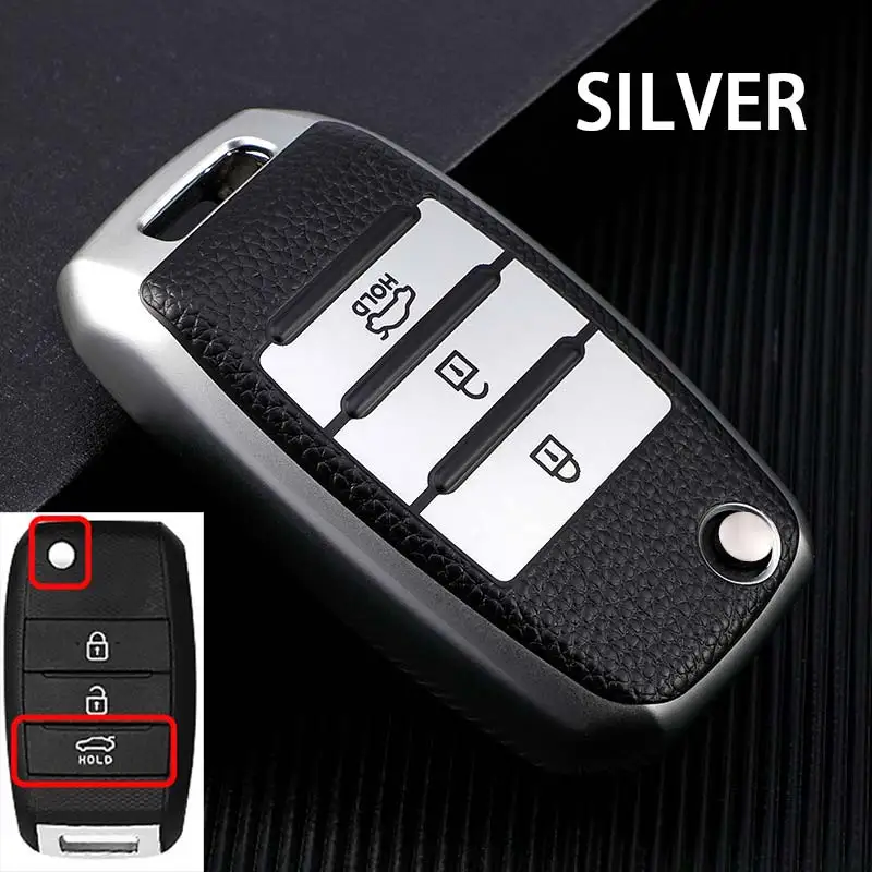 

Чехол для автомобильного ключа из ТПУ и кожи с 3 кнопками для Kia Rio 3 K2 Ceed Cerato K3 Sportage 4 Picanto K5 Optima Sorento Forte Stinger 2017 2018