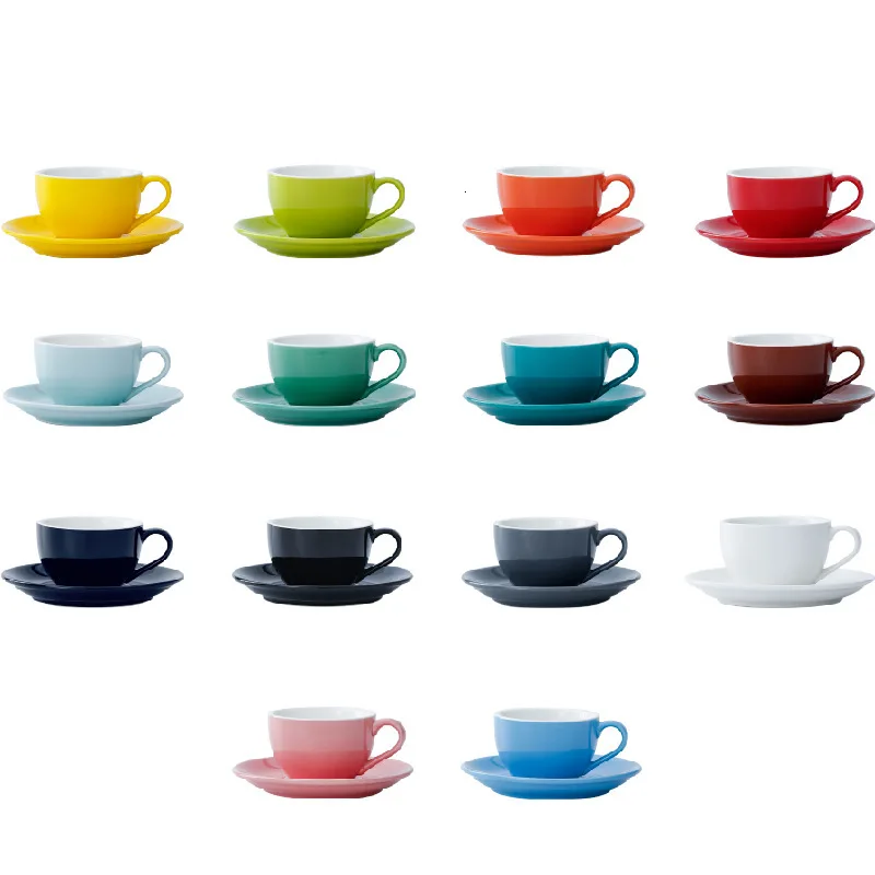 Чашка для кофе капучино утолщенная серия кофейная кружка цвет макарон эспрессо