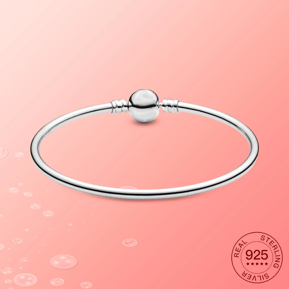 

925 Sterling Silver Charms&Bracelet Europe Brand original Bracelet Suitable for Women To Wear Fashion Jewelry DIY