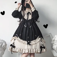 gothic lolita dress soft sisiter sweet lolita black dress women princess dress girl halloween cos japanese dress kawaii sl2947
