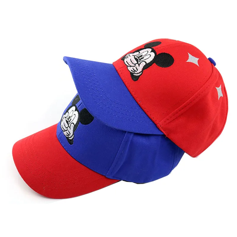 Новинка симпатичная бейсболка с Микки Маусом Детские бейсболки рисунками из
