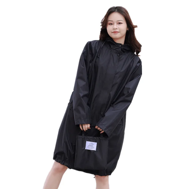 

Long Raincoat Waterproof Women Men Raingear Breathable Portable Water-Repellent Rain Poncho Coat Jacket Rainwear