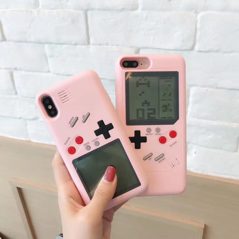 

Play Game Soft Phone Case Cover For iPhone X XR XS Max For iPhone 6 6s 7 8 Plus Display Classic Silicone Back Cover Protector
