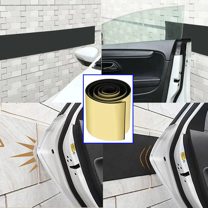 

Safety Car Door Protector Sticker Wall 100x20CM 6mm Accessory Cover Decor