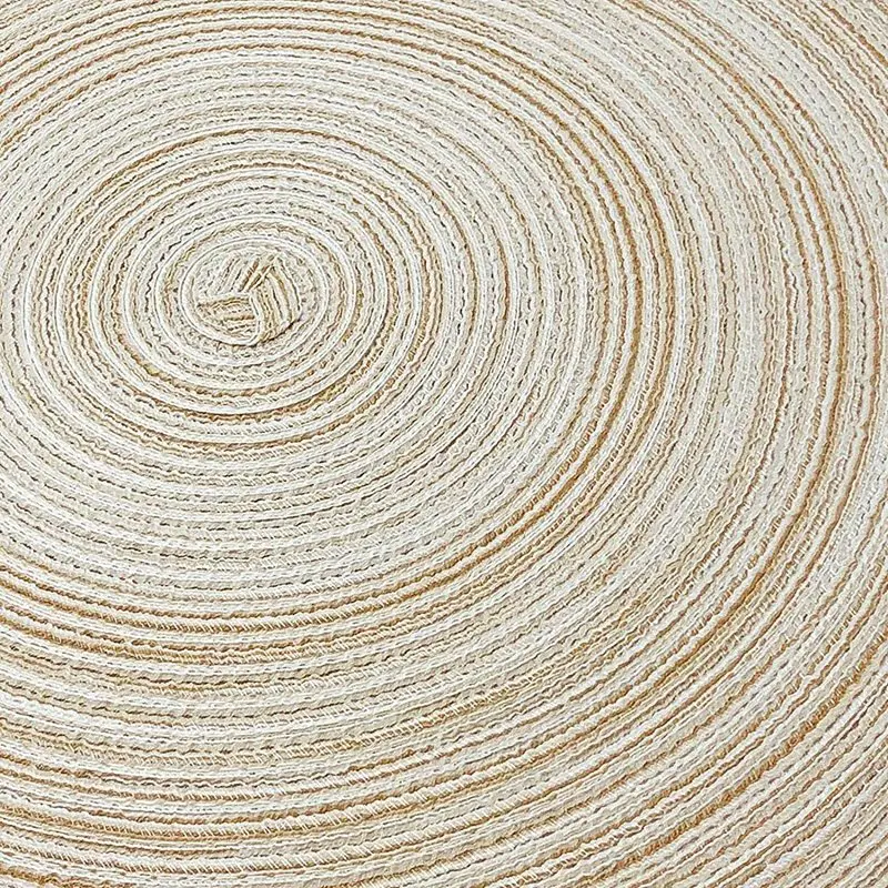 

12 PCS Round Placemats and Coasters Set(15 inchX15 inch&4.33 inchX4.33 inch)