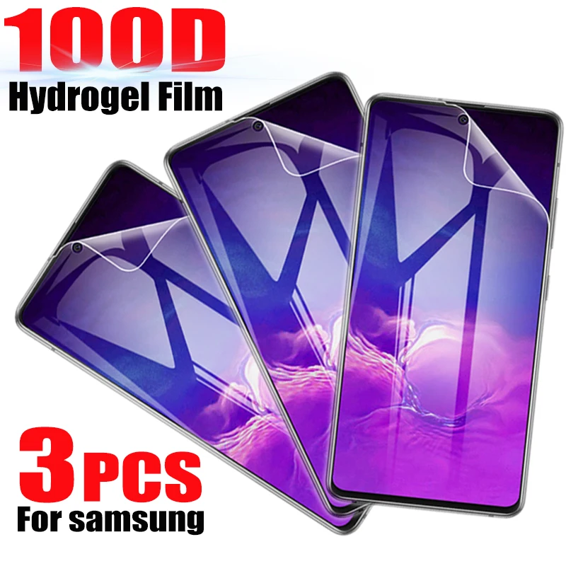 Гидрогелевая пленка для Samsung Galaxy A51 A71 A50 7A0 A80 A90 M31 M51 защитная Note 20 10 9 8 S20 S10 S8 Plus Ultra 3