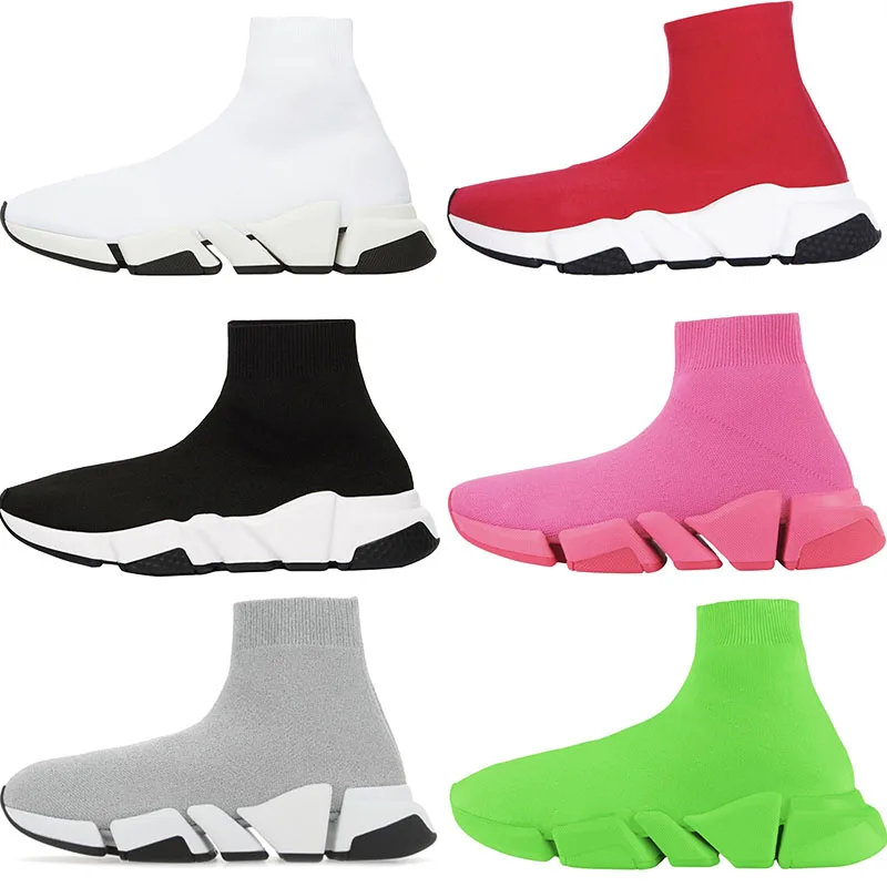 

2021 Luxury Brand Men Shoes New Paris Fashion High-top Stretch Socks Shoes Men Couple Women 35-46 Running Shoes Casual Shoes