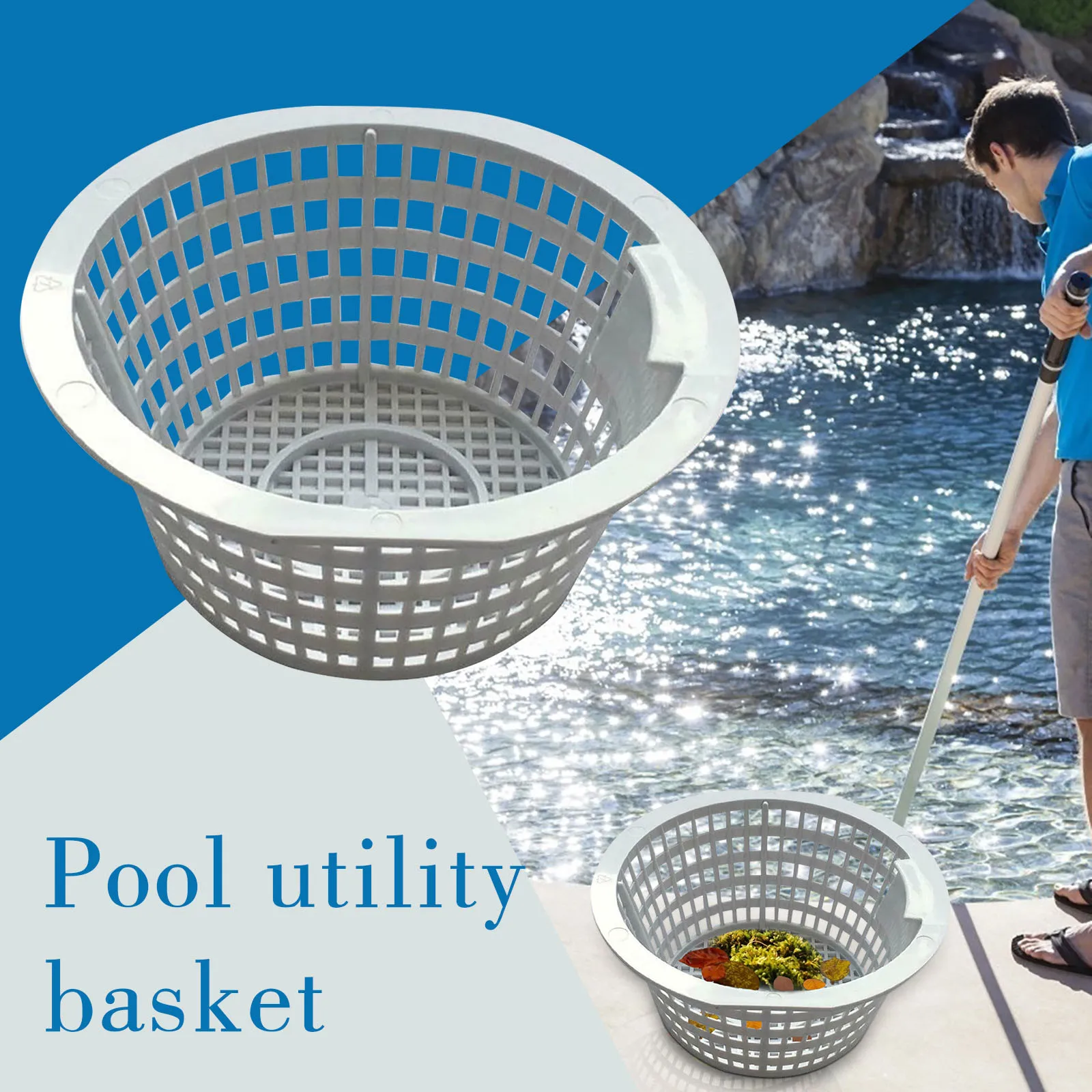 

Swimming Pool Cleaning Nets SPA Rubbish Skimmer Pool Net Pool Cleaning Net piscina Accessories Trash basket of skimmer