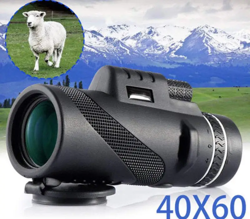 40X60 HD монокуляр день и Ночное Видение Двойной Фокус телескоп Призма область