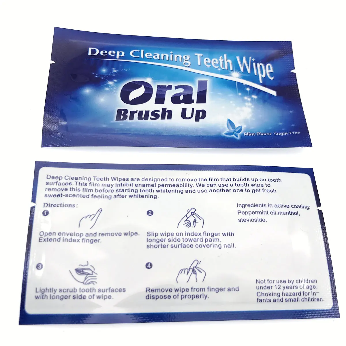 16 светодиодный отбеливание зубов десенсибилизации полоски протереть