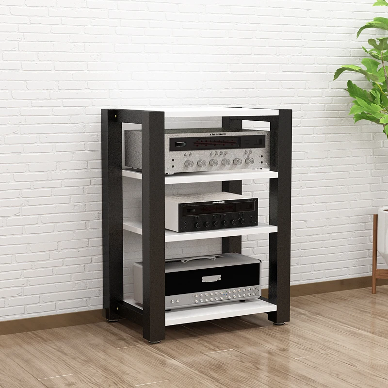 2 слоя Регулируемый усилитель шкафа аудио шкаф стойки Оборудование стеллаж для