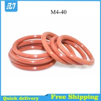 red silicone o ring seal gasket od 4 40mm silicon food grade rubber washer o ring vmq