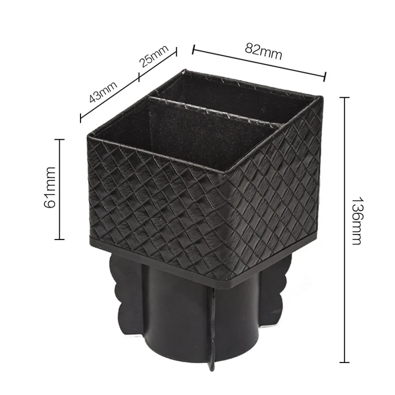 Car Water Cup Holder Storage Box Pocket Console Seat Catcher Organizer Coin Collector Interior Accessories | Автомобили и
