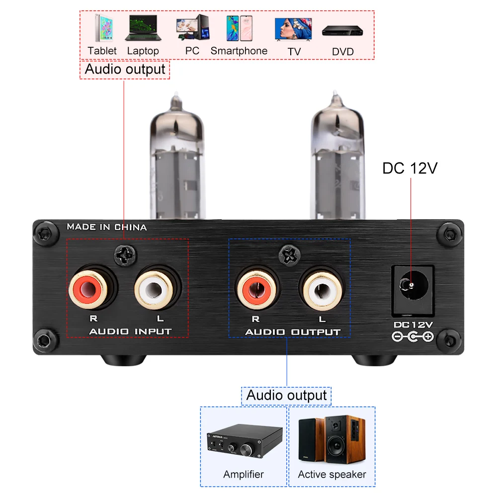 FX Audio трубчато 03 мини ламповый усилитель Bile буфер Hi Fi аудиоусилитель с тройной