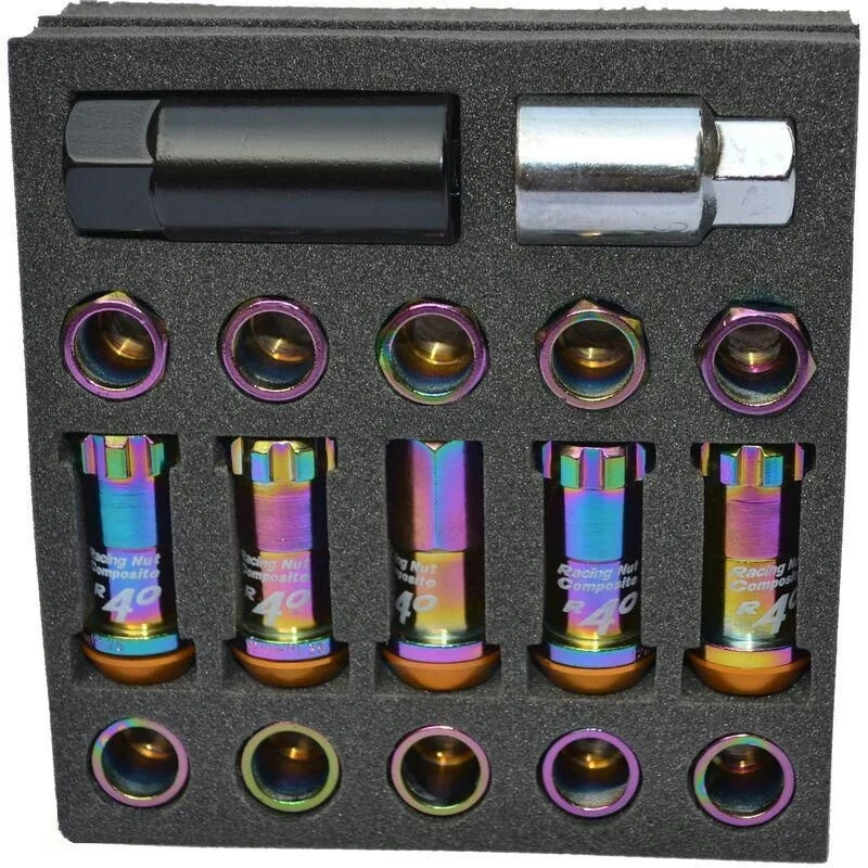 20 шт. автомобильные гайки R40 с титановым покрытием m12x1 25 и 5|Гайки болты| |
