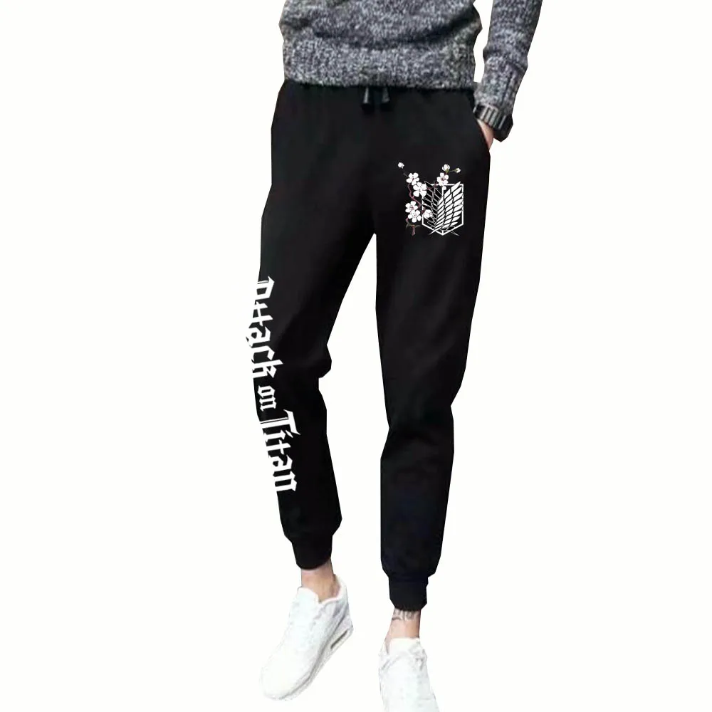

Winter Anime Attack On Titan Logo Trousers Fashion Full Length Casual Unisex Pants