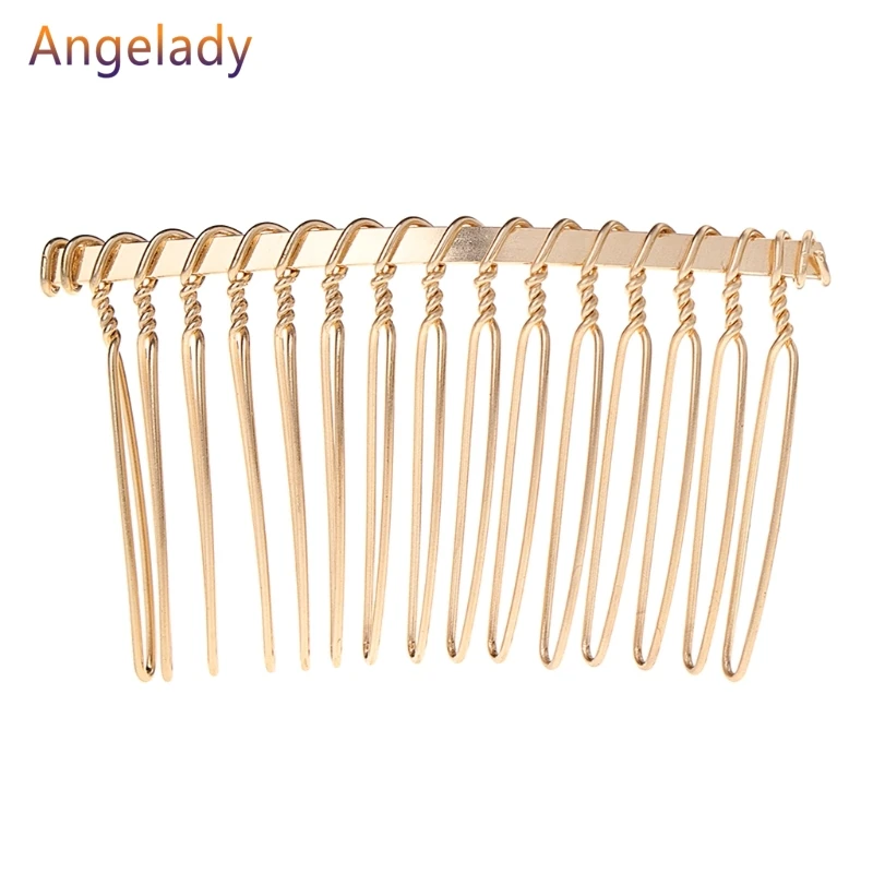 Расческа для волос невесты DIY аксессуары 15 зубьев золотой черный белый сплав