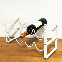 4 bottle rack stackable durable and stable non slip wine rack countertop cabinet wine holder storage stand wine bottle shelf