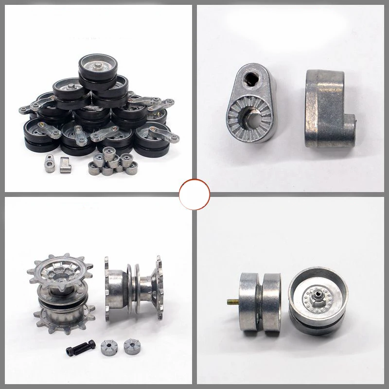 2 шт. металлические дорожные/индукционные/приводные колеса запасные части для 1/16