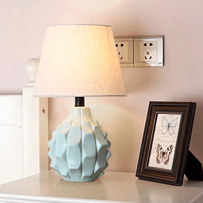 Американская Настольная лампа для спальни гостиной прикроватной тумбочке отеля