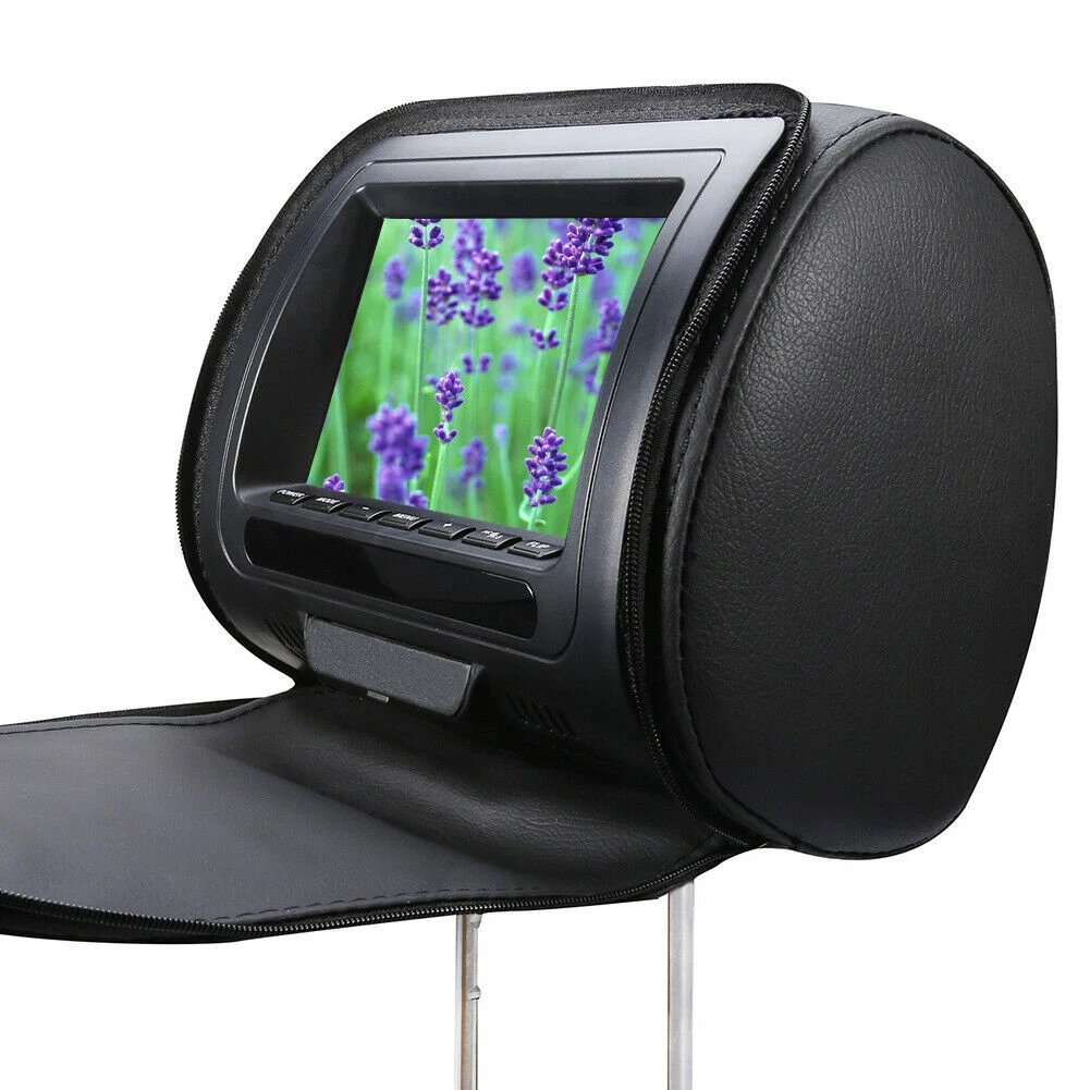 7 Inch Car Headrest Dvd Monitor Speaker Video Adjustable Hd Zipper Cover Lcd Screen | Автомобили и мотоциклы